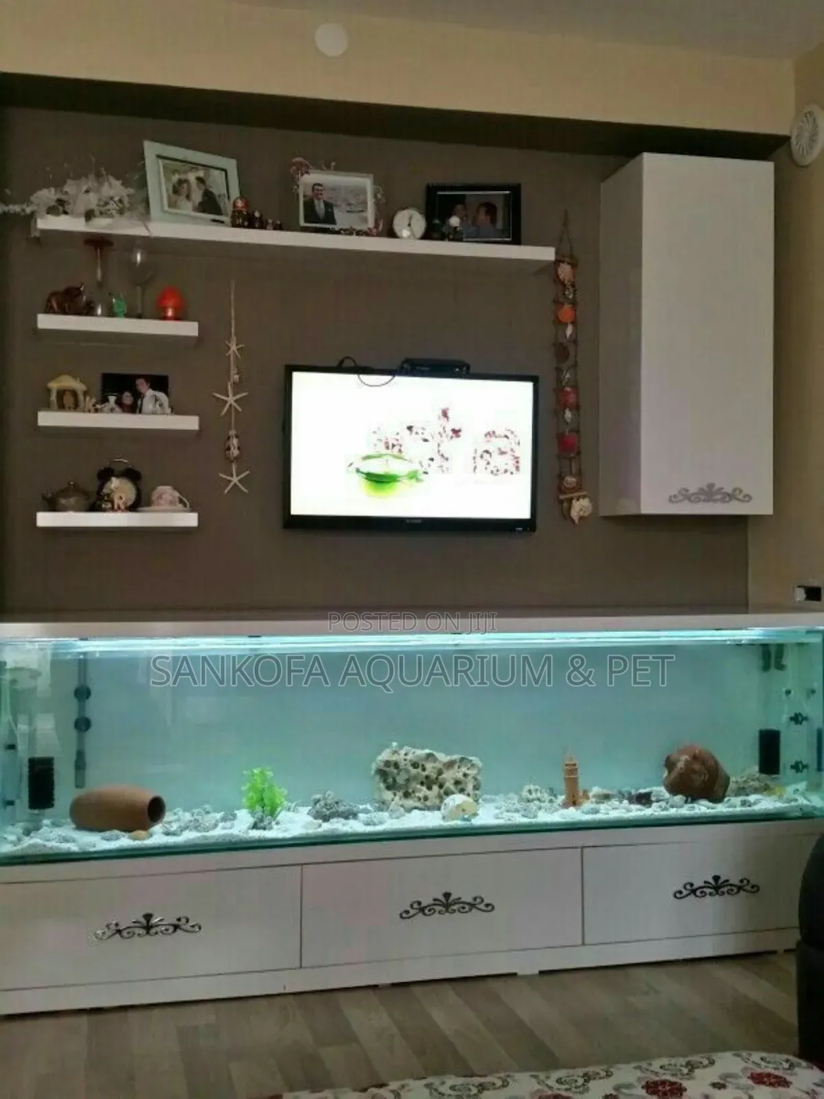 We Build Ultra Classic Modern Tv Unit Aquarium