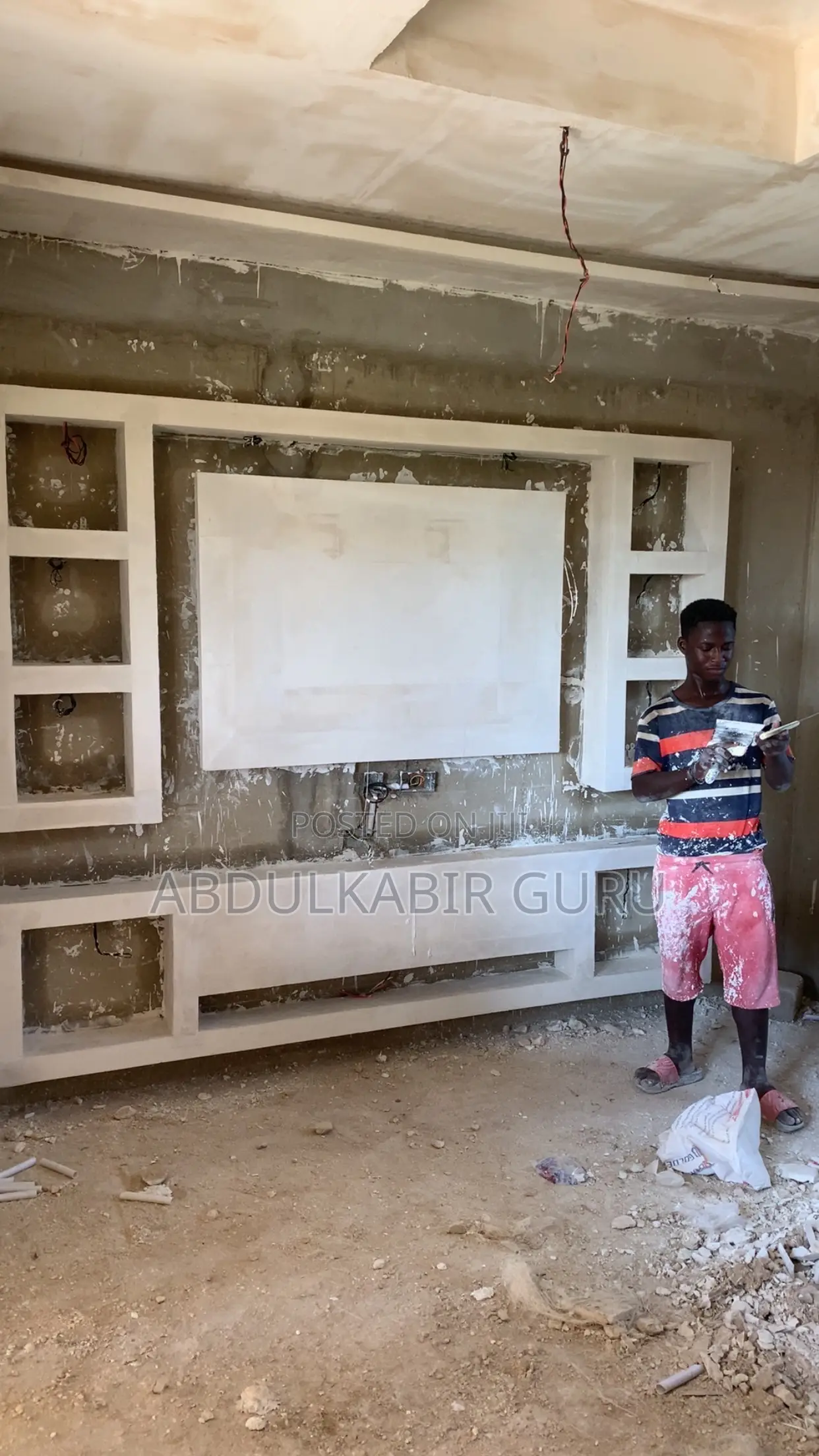 Pop Ceiling Quality and Nice Decoration in Ghana