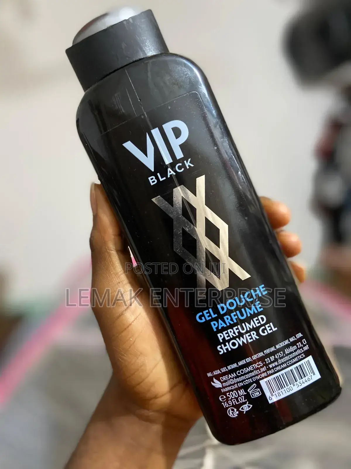 Vip Black Gel Douche Perfume Shower Gel 500ml