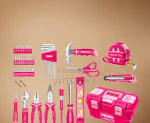 Wadfow 89-Piece Pink Hand Tool Set - Whs3b89