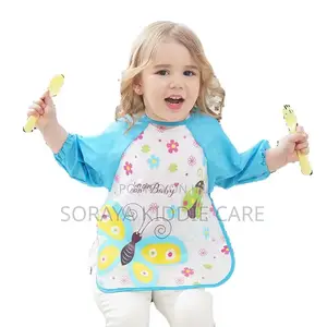 Long Sleeve Fabric Blend Bibs for Toddlers