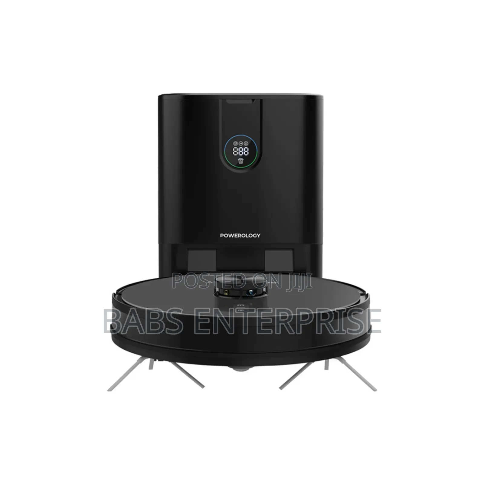 Powerology Robo Vacuum Cleaner 4000pa 4000mah  Auto-emptying Dock