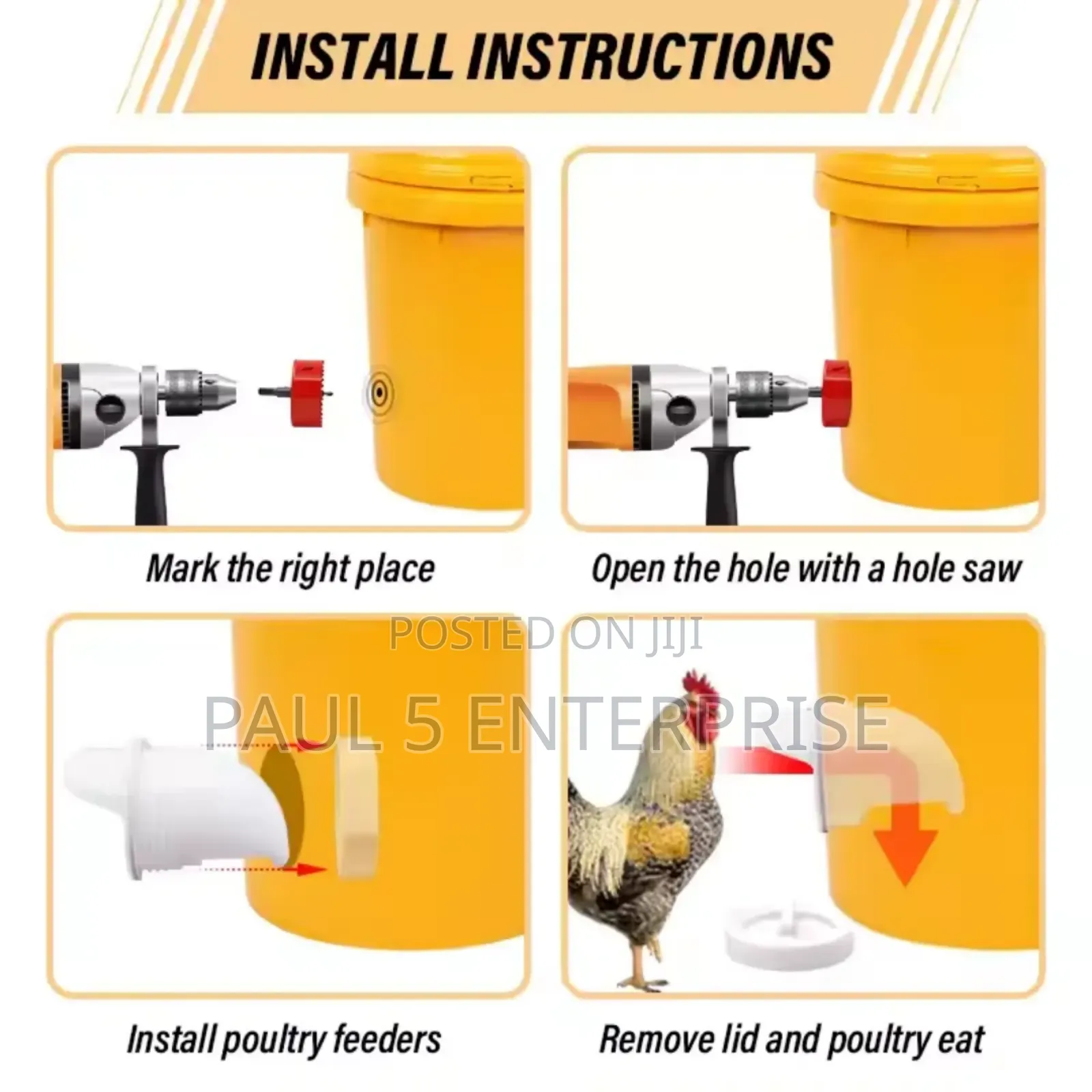 Bucket Feeder Mouth Wholesale Retail