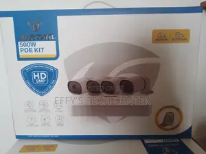 4 Channel 5mp Ip Camera Kit ( High Definition )
