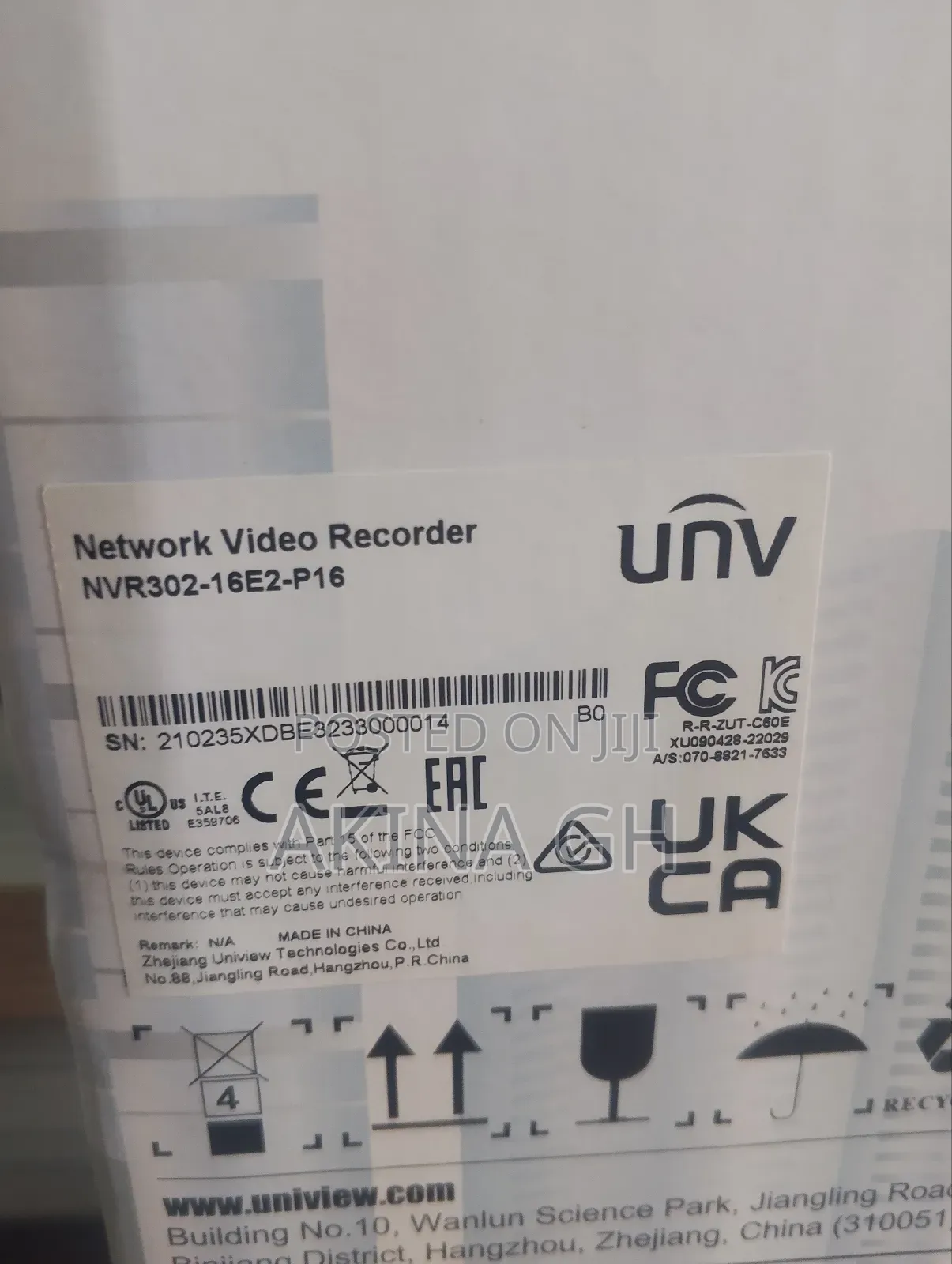 Uniview 16ch Poe NVR Nvr302-16e2-P16