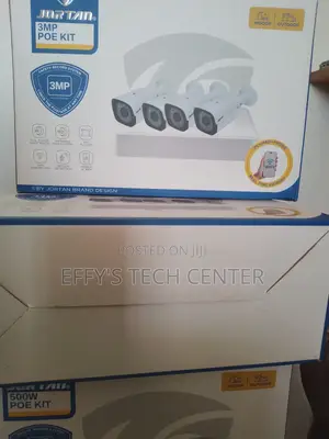 4 Channel 3mp Ip Camera Kit ( High Definition)