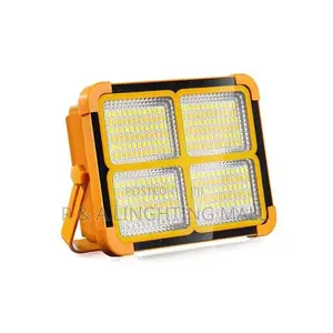 Indoor/Outdoor Portable Led Solar Flood Light - 100w - Yellow