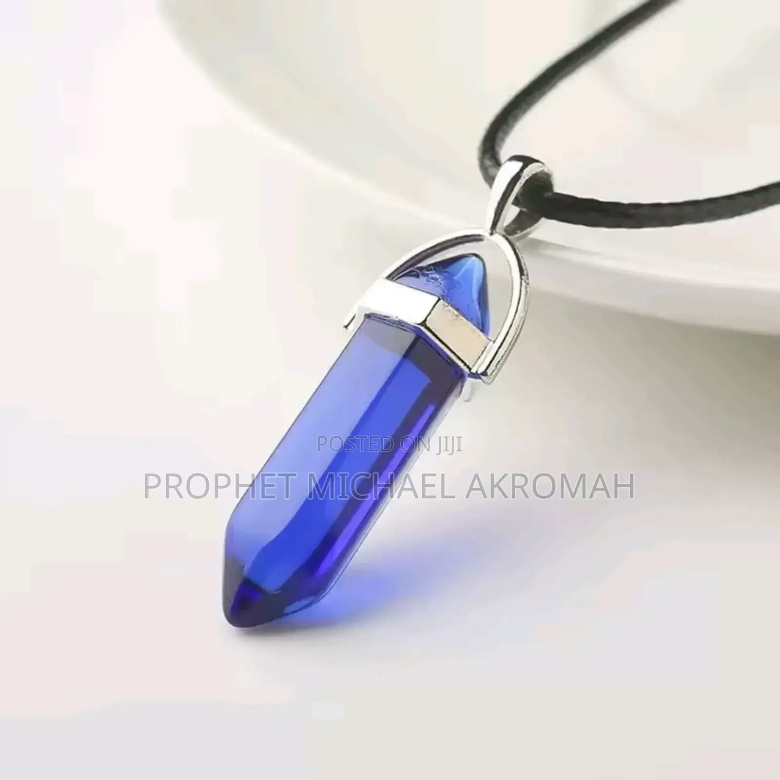 Natural Tiger Eye Blue Stone Crystal Pendant