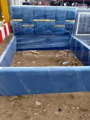 Blue Queen Size Bed Frame