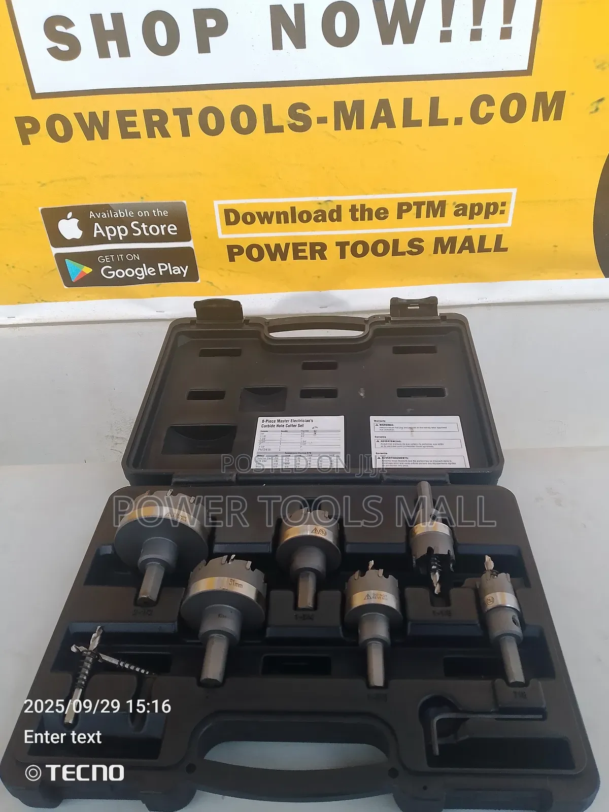 8-Piece Master Electrician's Carbide Hole Cutter Set