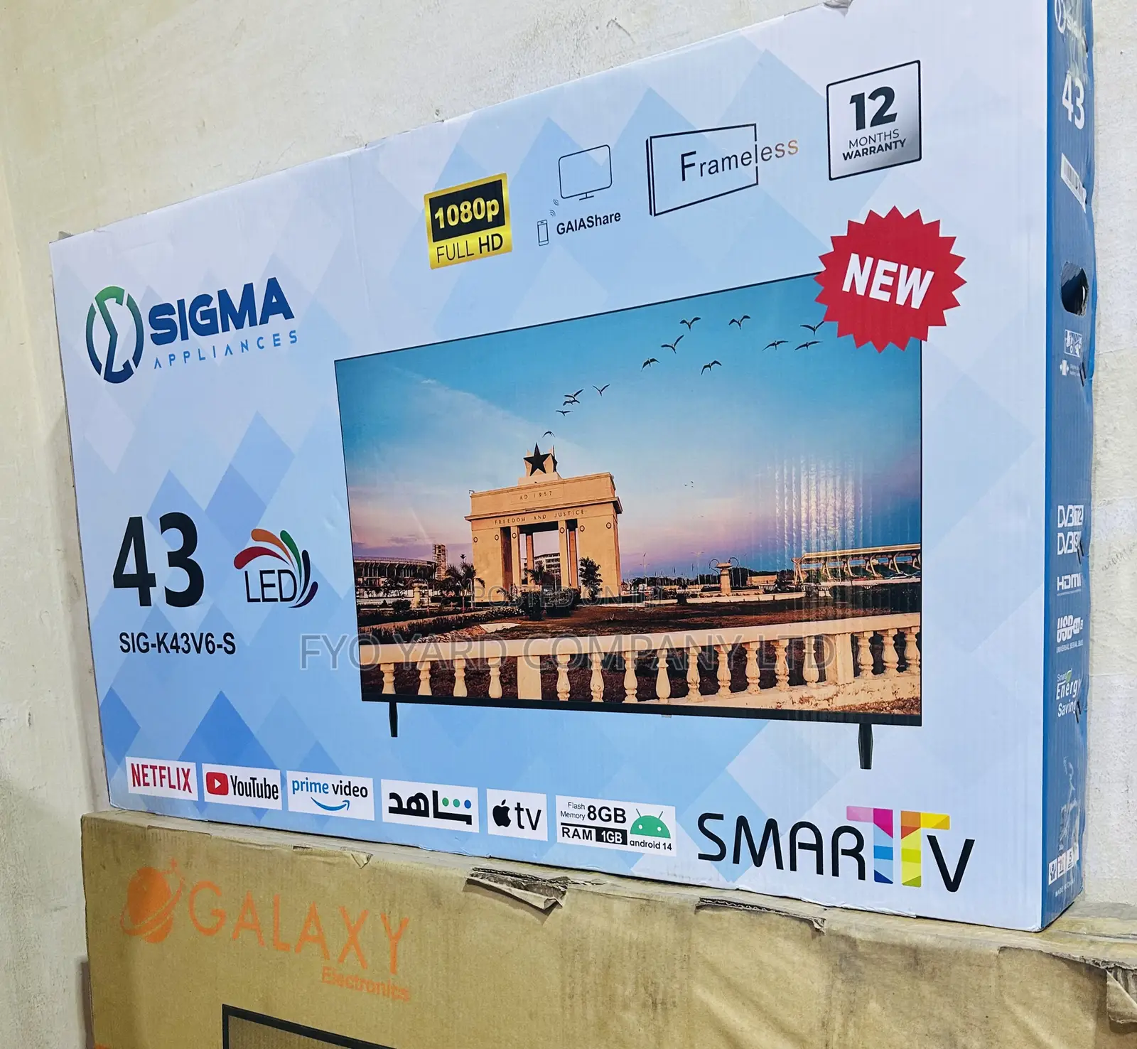 Slim and Sleek Design Sigma Smart 43’ Digital FHD Tv