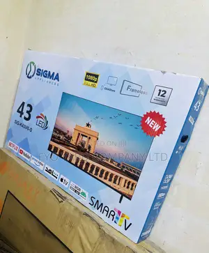 Slim and Sleek Design Sigma Smart 43’ Digital FHD Tv