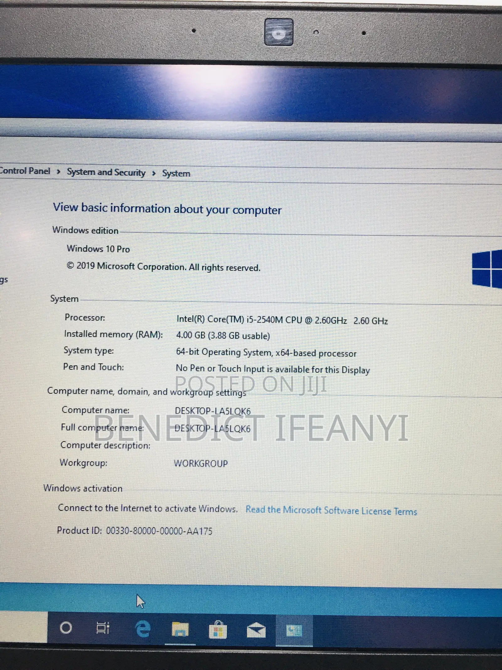 Laptop Dell Latitude E6320 4GB Intel Core I5 HDD 250GB