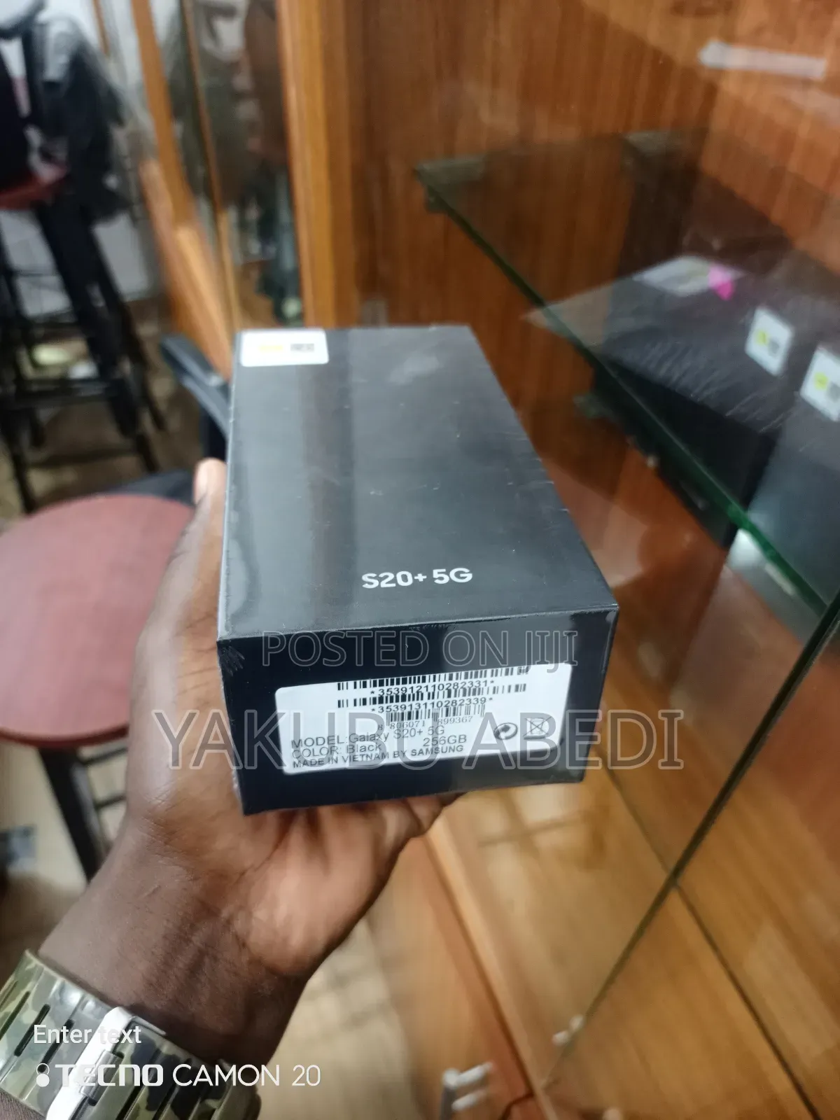 New Samsung Galaxy S20+ 5G 256 GB Black