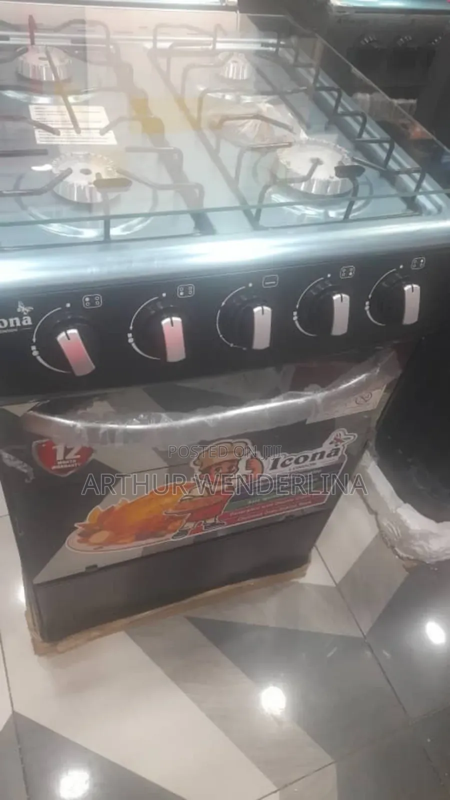 Icona 50 by 50 Gas Stove With Oven