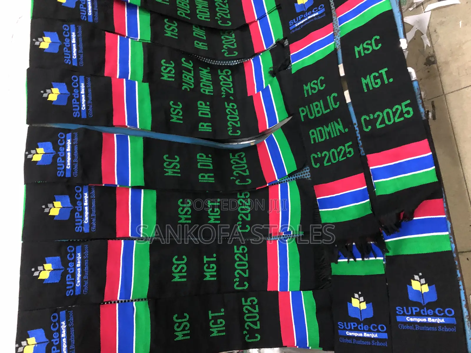 Customizable Handwoven Graduation Sashes