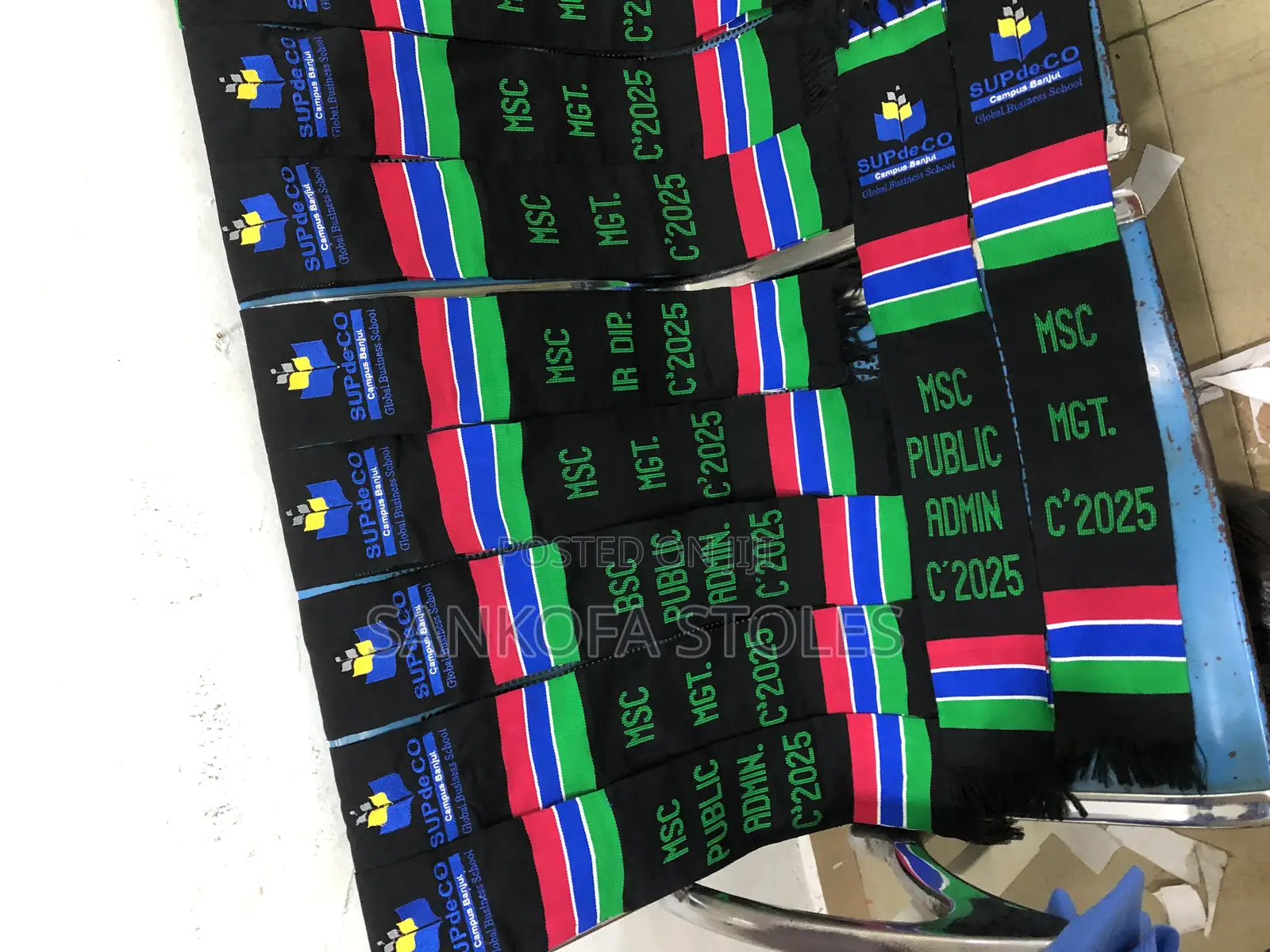 Customizable Handwoven Graduation Sashes