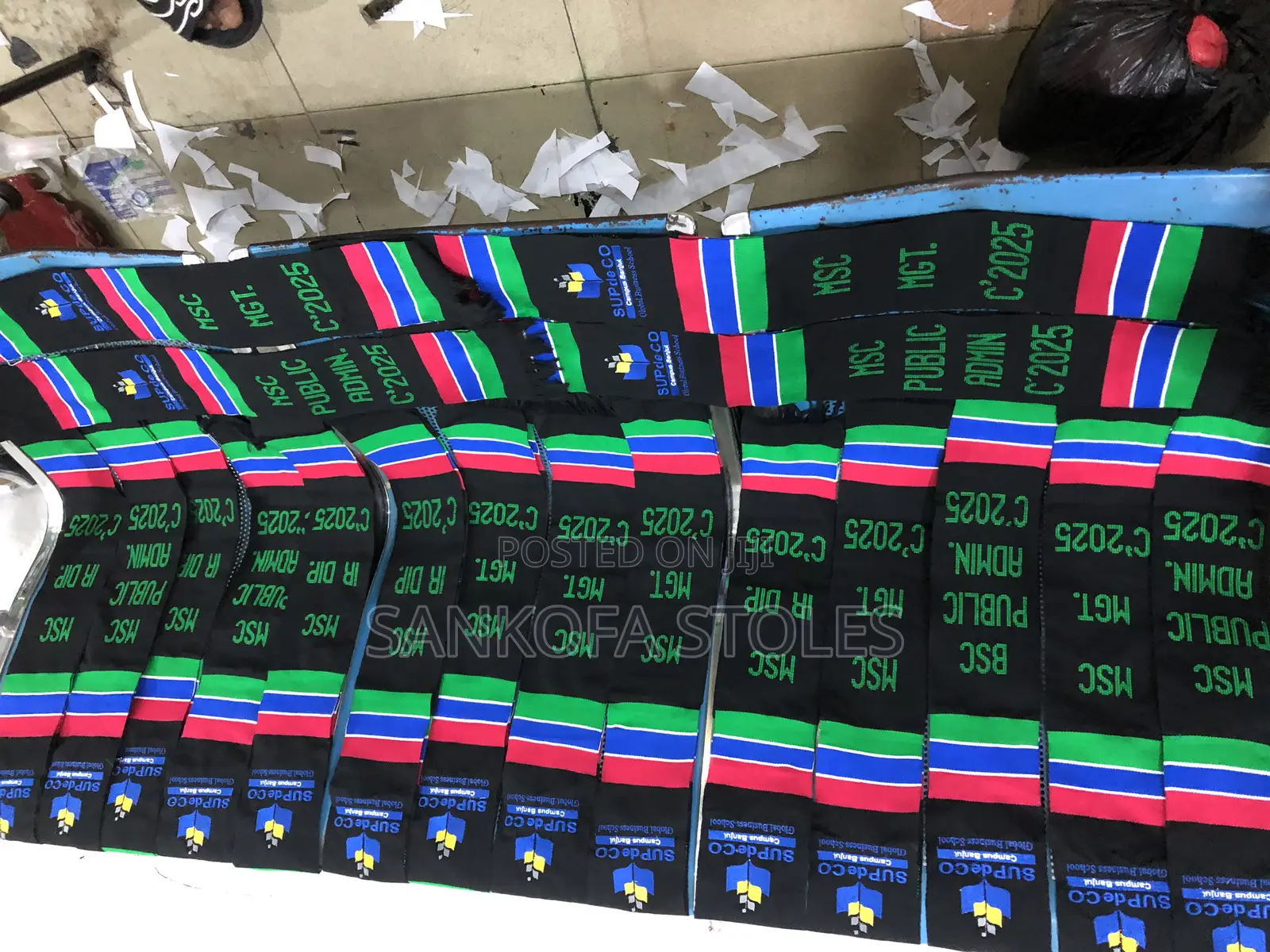 Customizable Handwoven Graduation Sashes