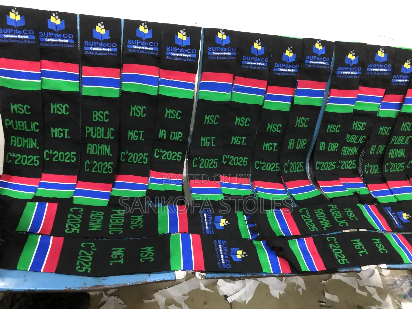 Customizable Handwoven Graduation Sashes