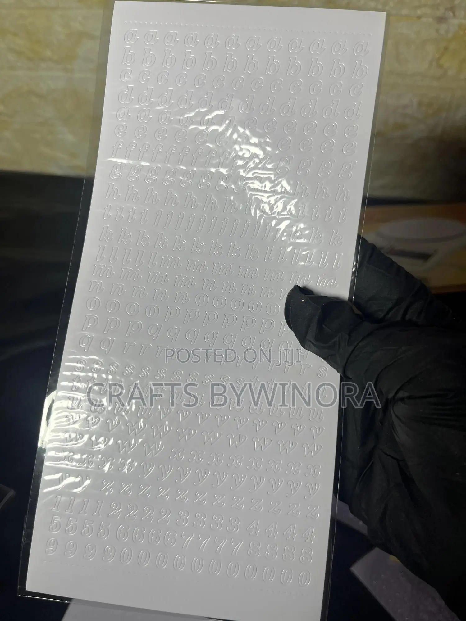 Alphabet Stickers for Epoxy Resin Art