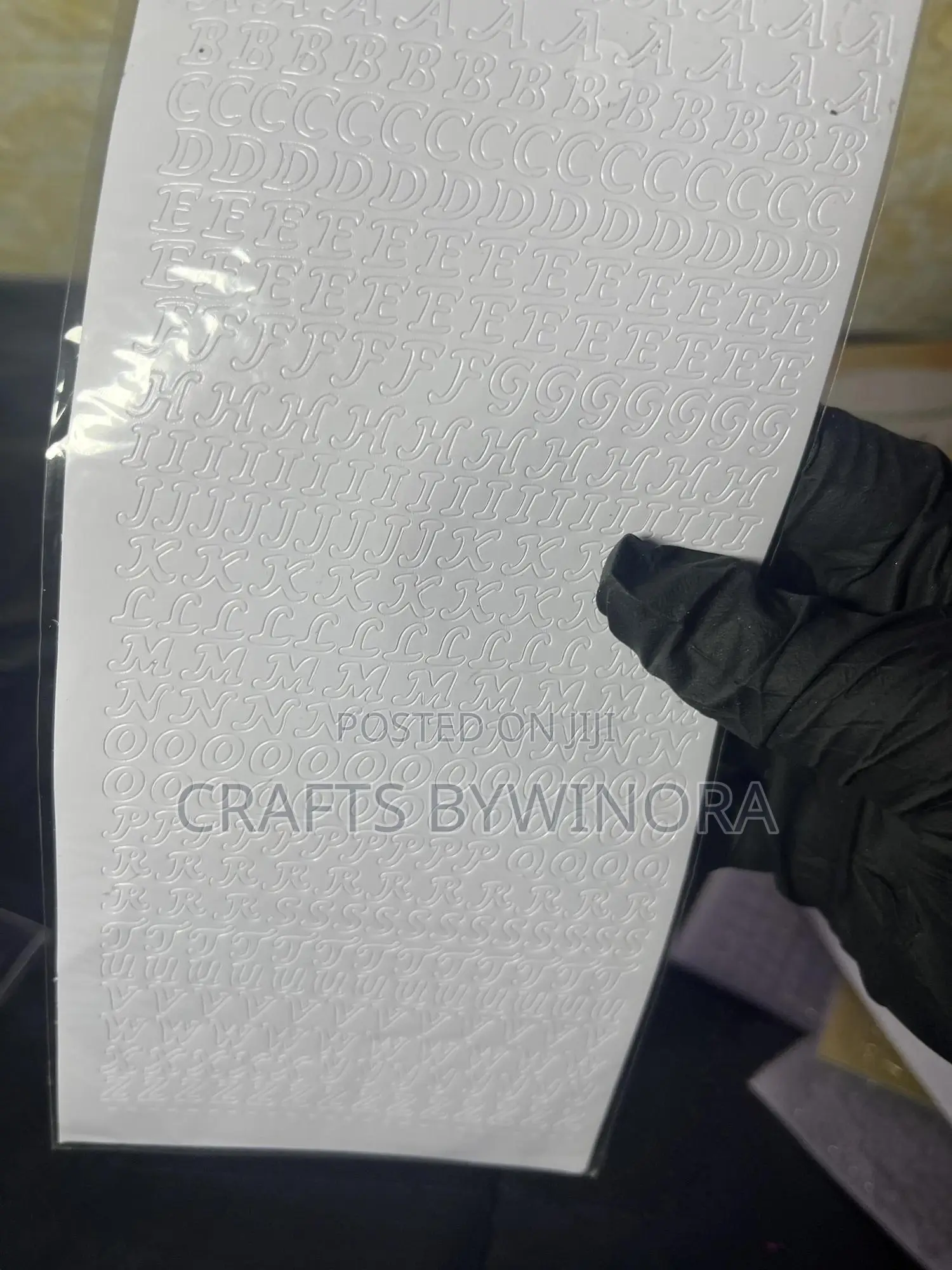 Alphabet Stickers for Epoxy Resin Art