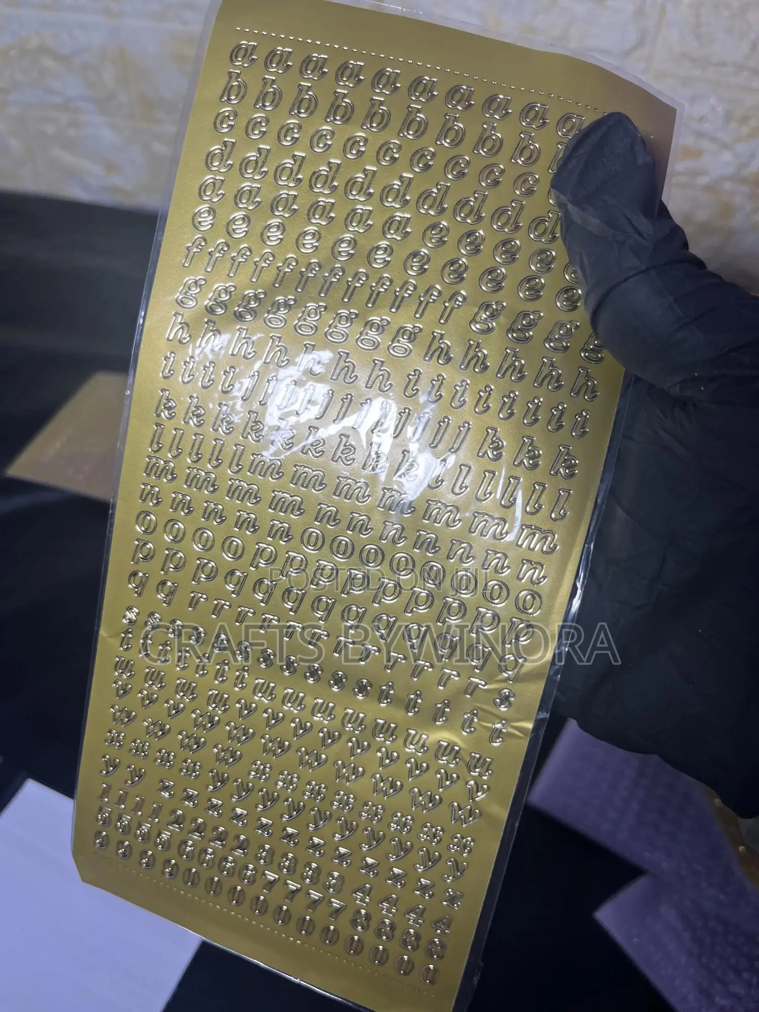 Alphabet Stickers for Epoxy Resin Art