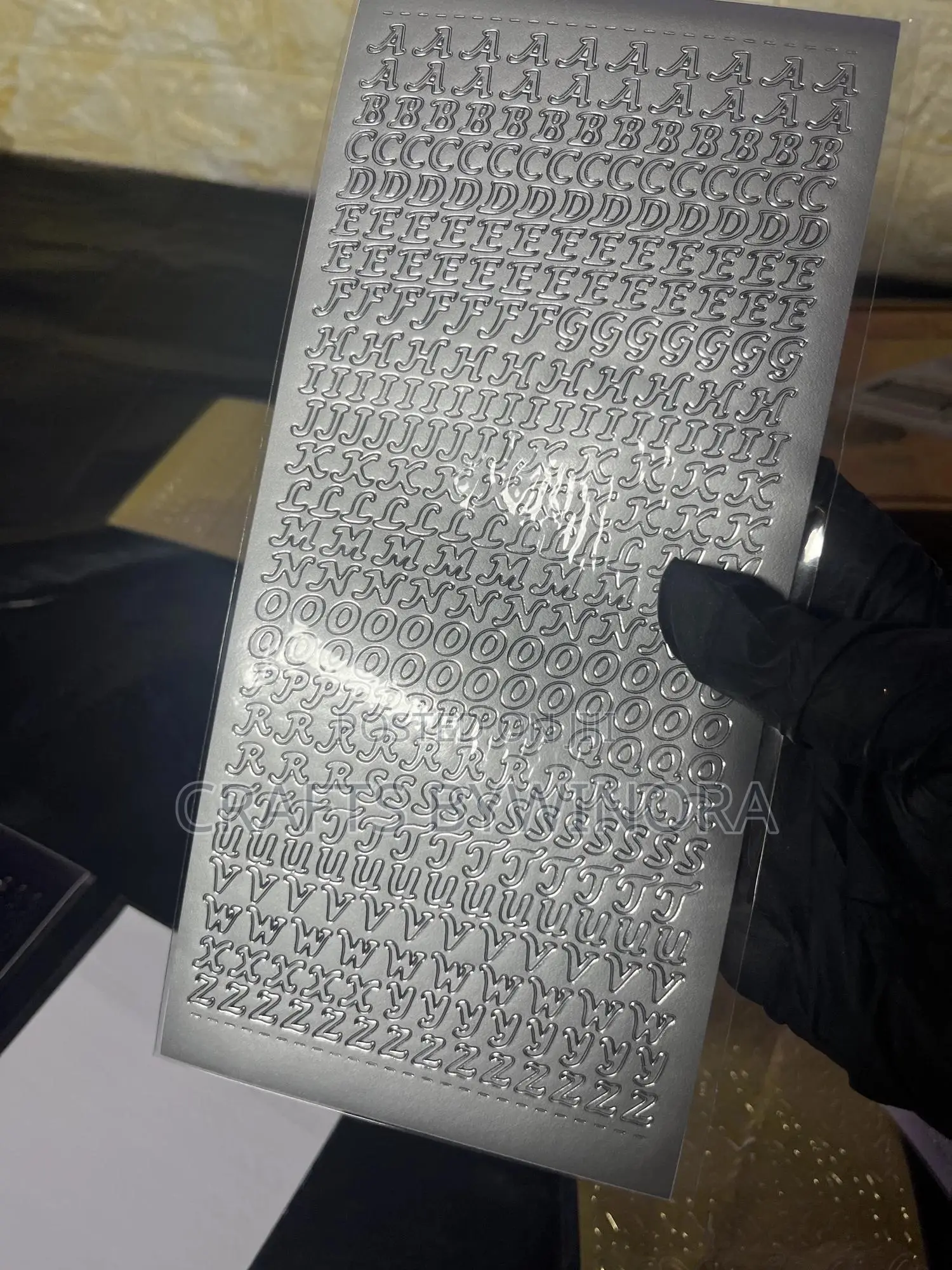 Alphabet Stickers for Epoxy Resin Art
