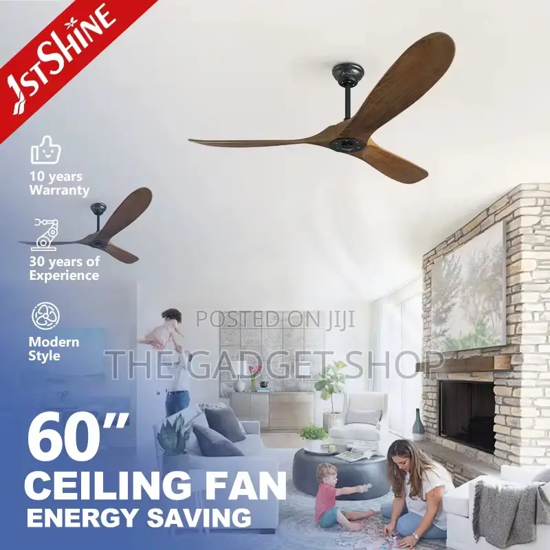 Wooden Blade Fan 60”