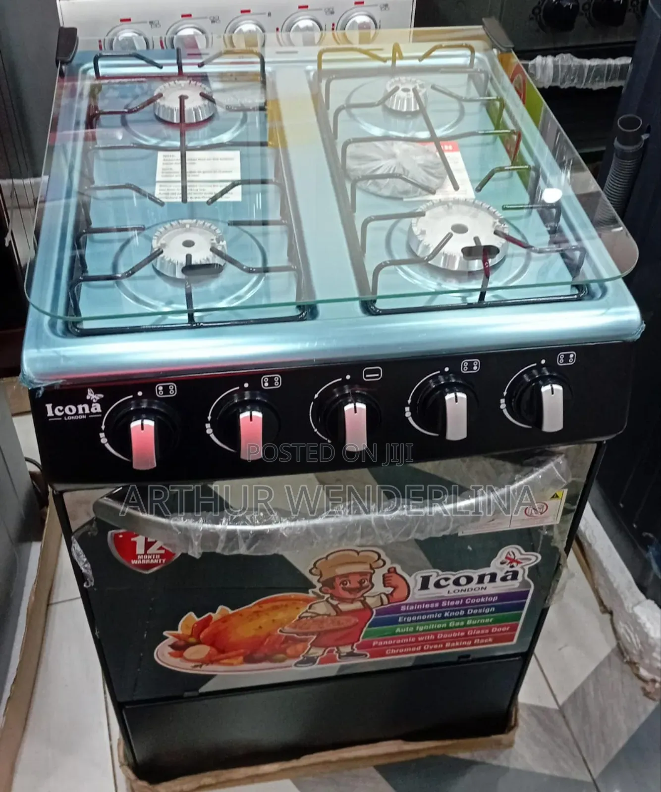 Icona 50 by 50 Gas Stove With Oven