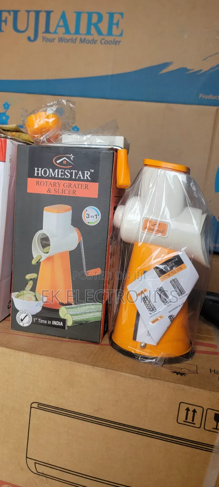 Homestar Rotary Vegetable Cutter Grater Slicer 3-Piece