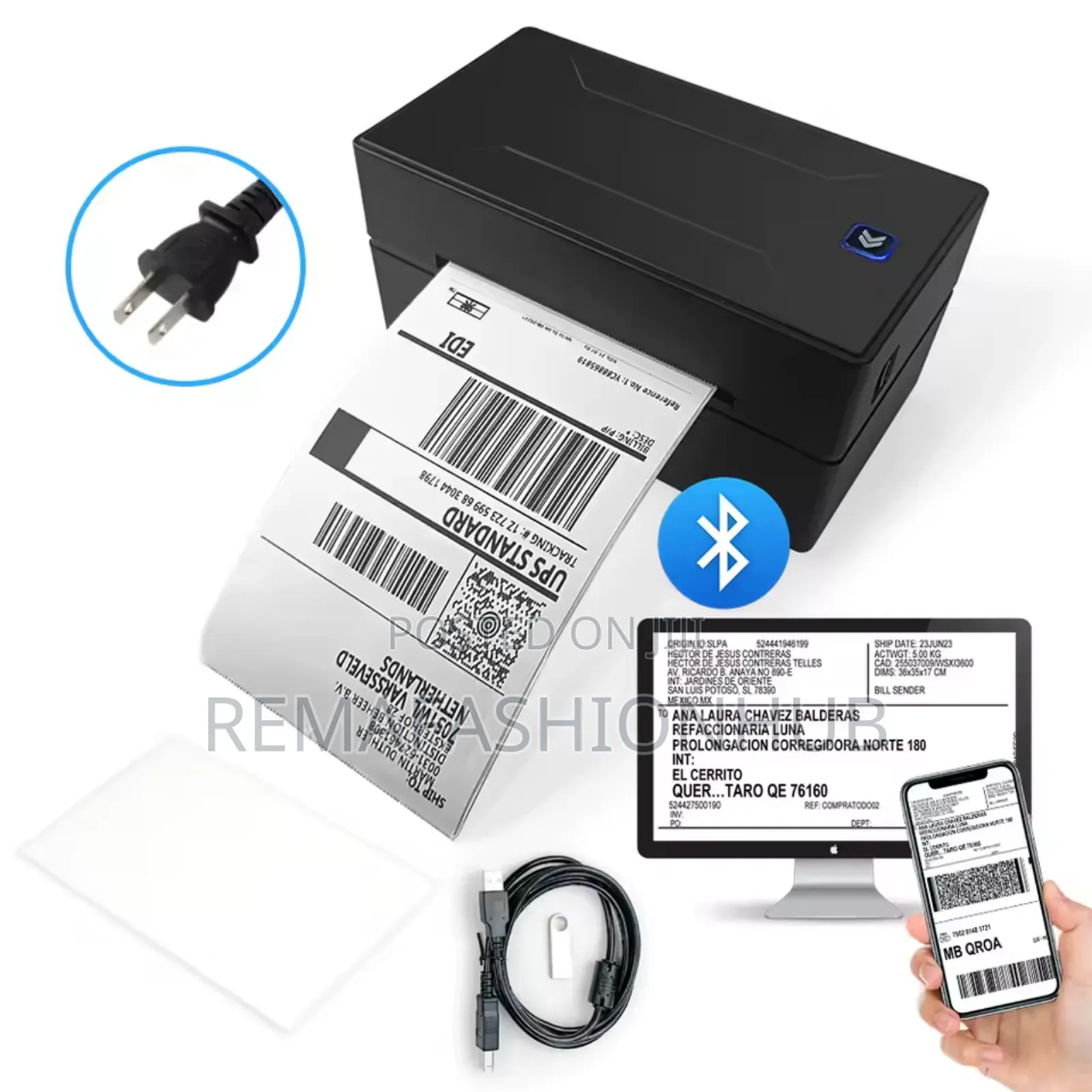 Portable 4×6 Thermal Label Printer With Essentials. No Ink Required
