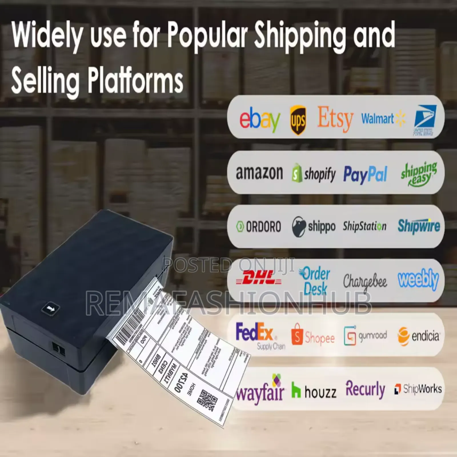 Portable 4×6 Thermal Label Printer With Essentials. No Ink Required