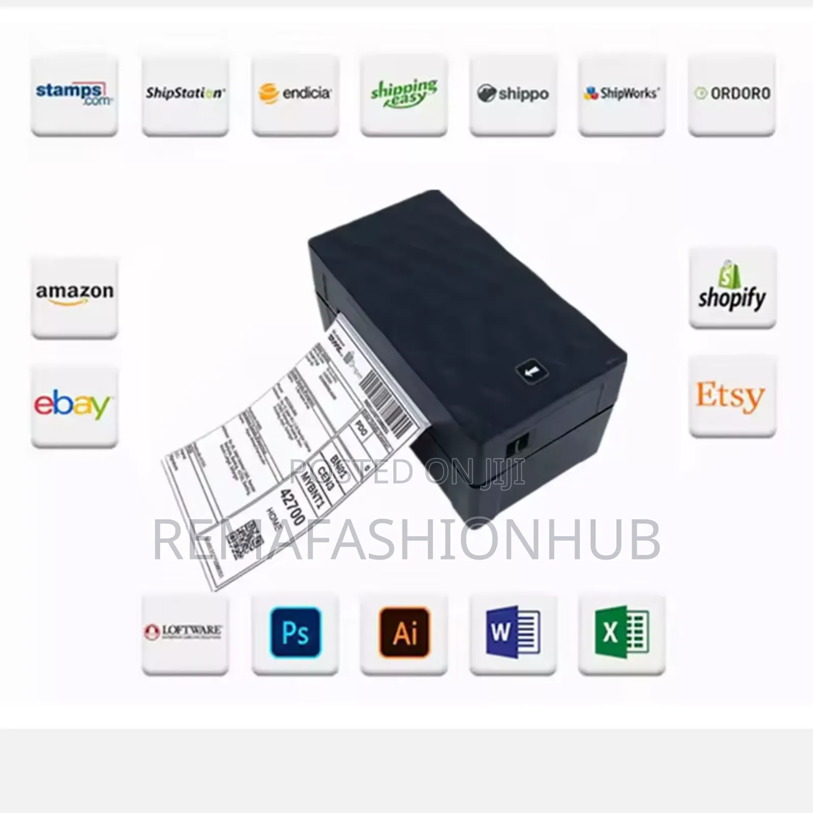 Portable 4×6 Thermal Label Printer With Essentials. No Ink Required