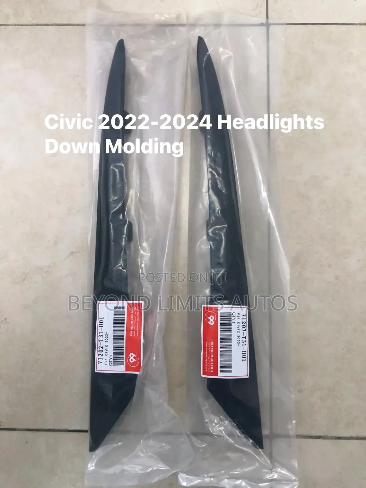 Honda Civic 2022,2023,2024,2025 Headlight Moulding