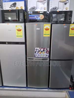 Pearl Double Door Fridge 142l With Down Freezer for Sale as Seen
