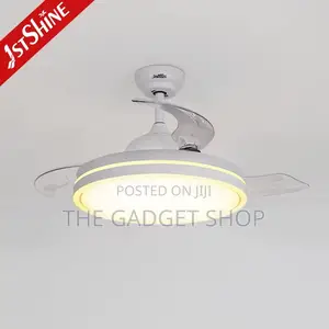 White Ceiling Fan With Light Modern