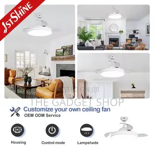 White Ceiling Fan With Light Modern