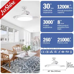 White Ceiling Fan With Light Modern
