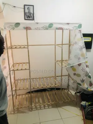 3 In 1 Wooden Wardrobe/Bamboo Wardrobe