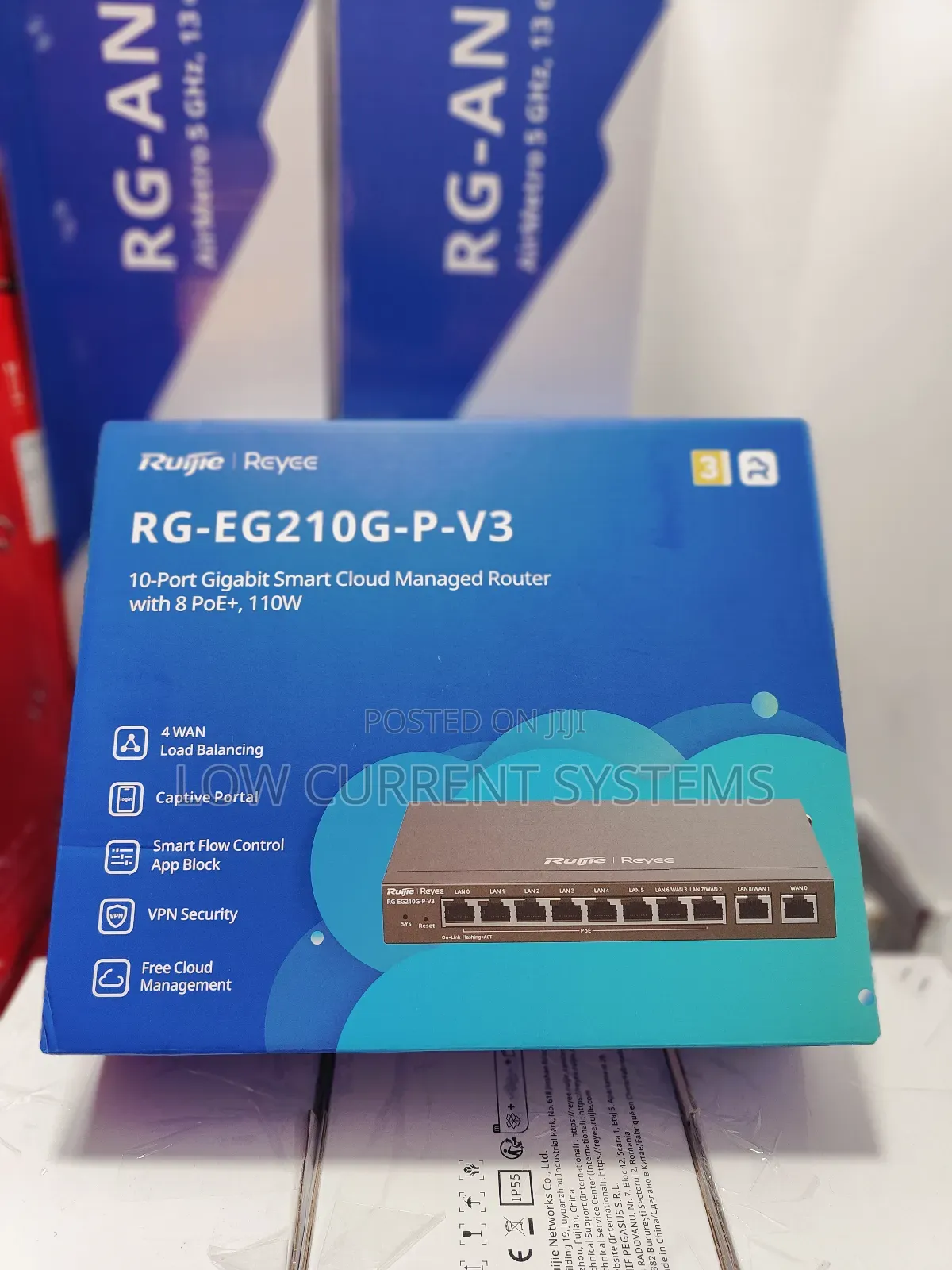 Ruijie Cloud Core Router Cloud Key Captive Portal Load Balance Eg210gp