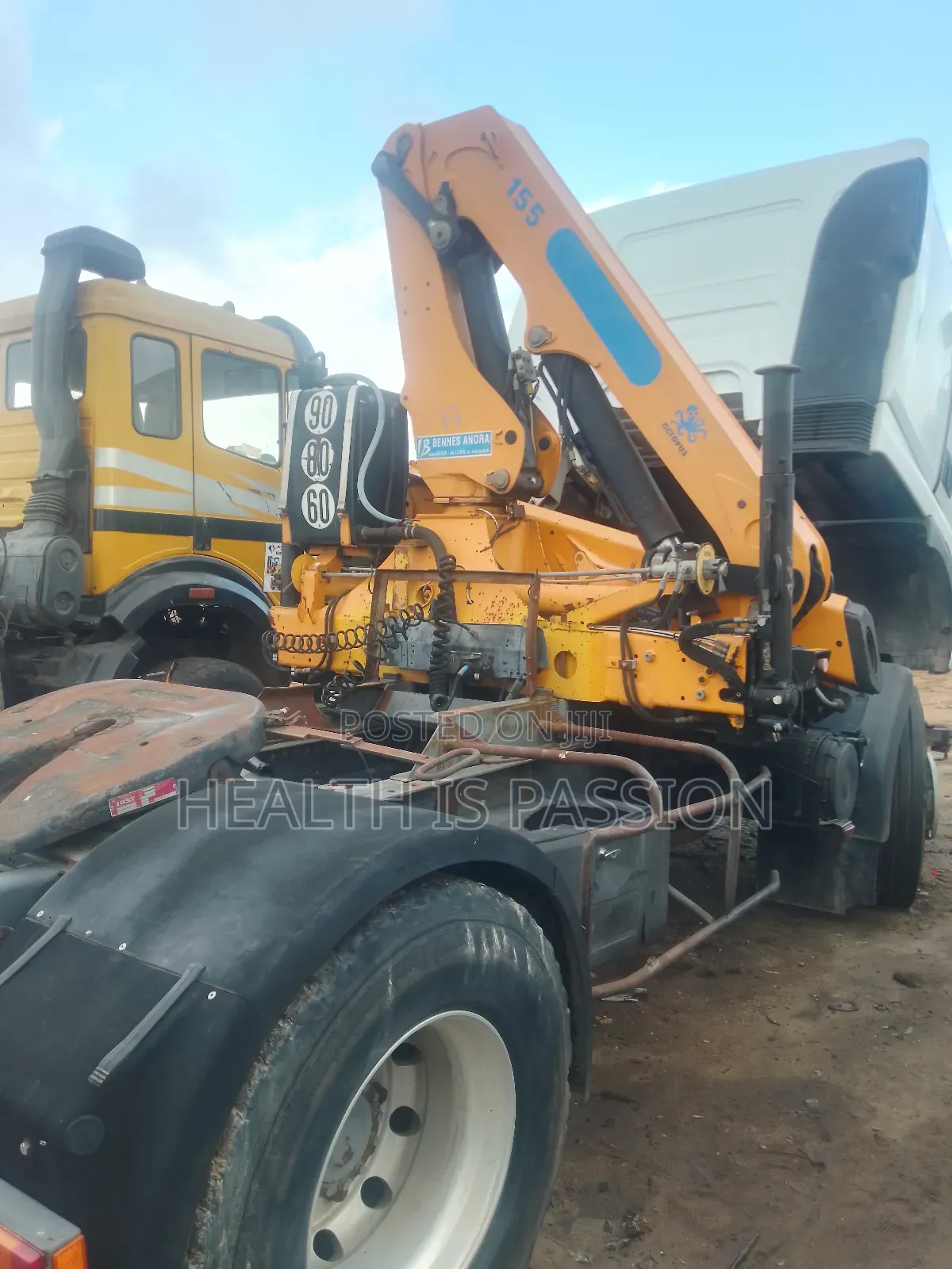 Effer Loader Crane Tractor Truck Head. Mercedes Benz For Sale