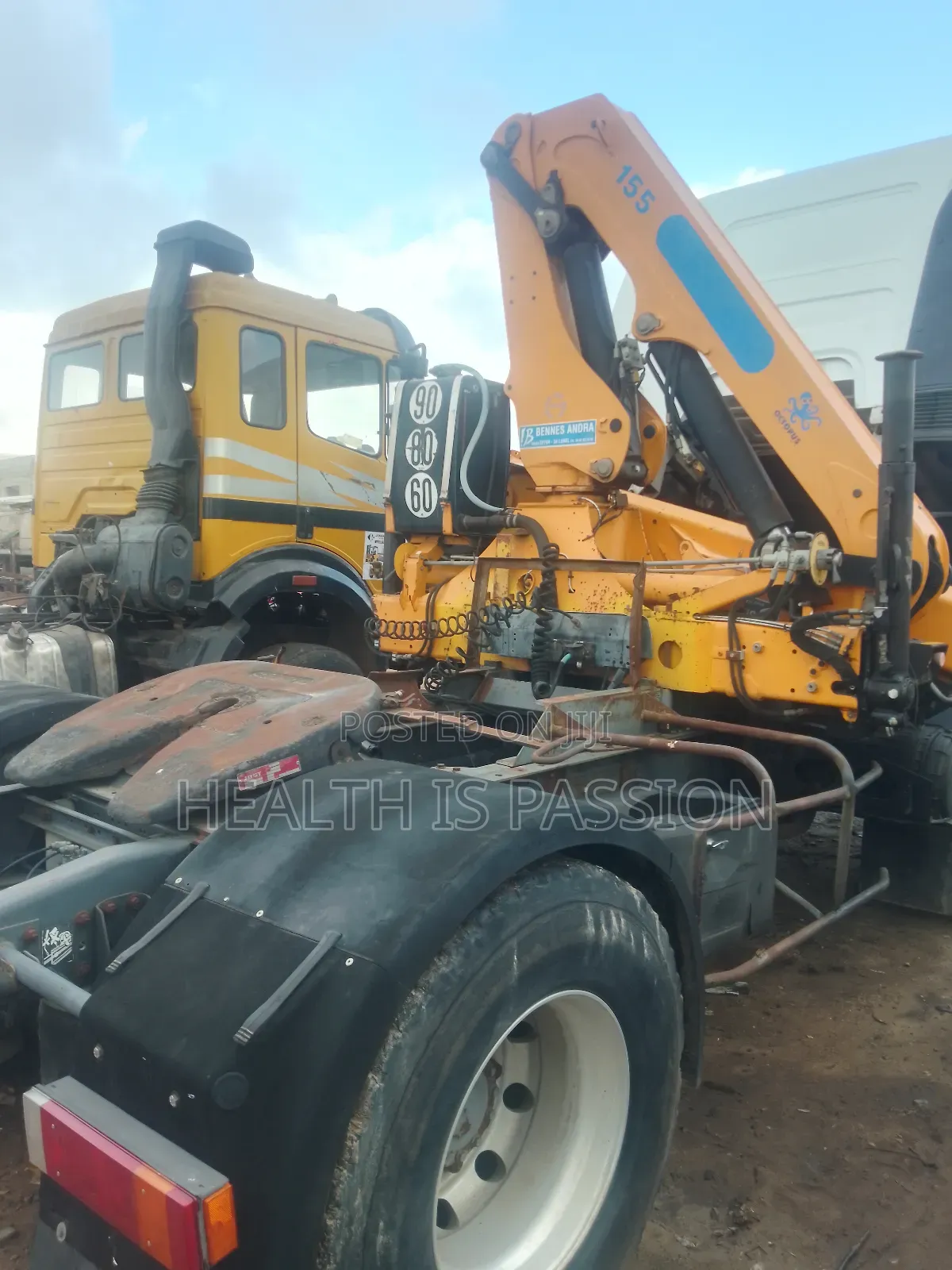 Effer Loader Crane Tractor Truck Head. Mercedes Benz For Sale