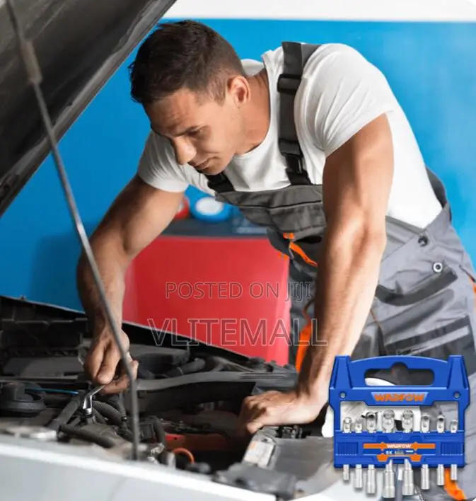 Wadfow 1/2" L-Angled Shaped Socket Wrench Set - Wth4208