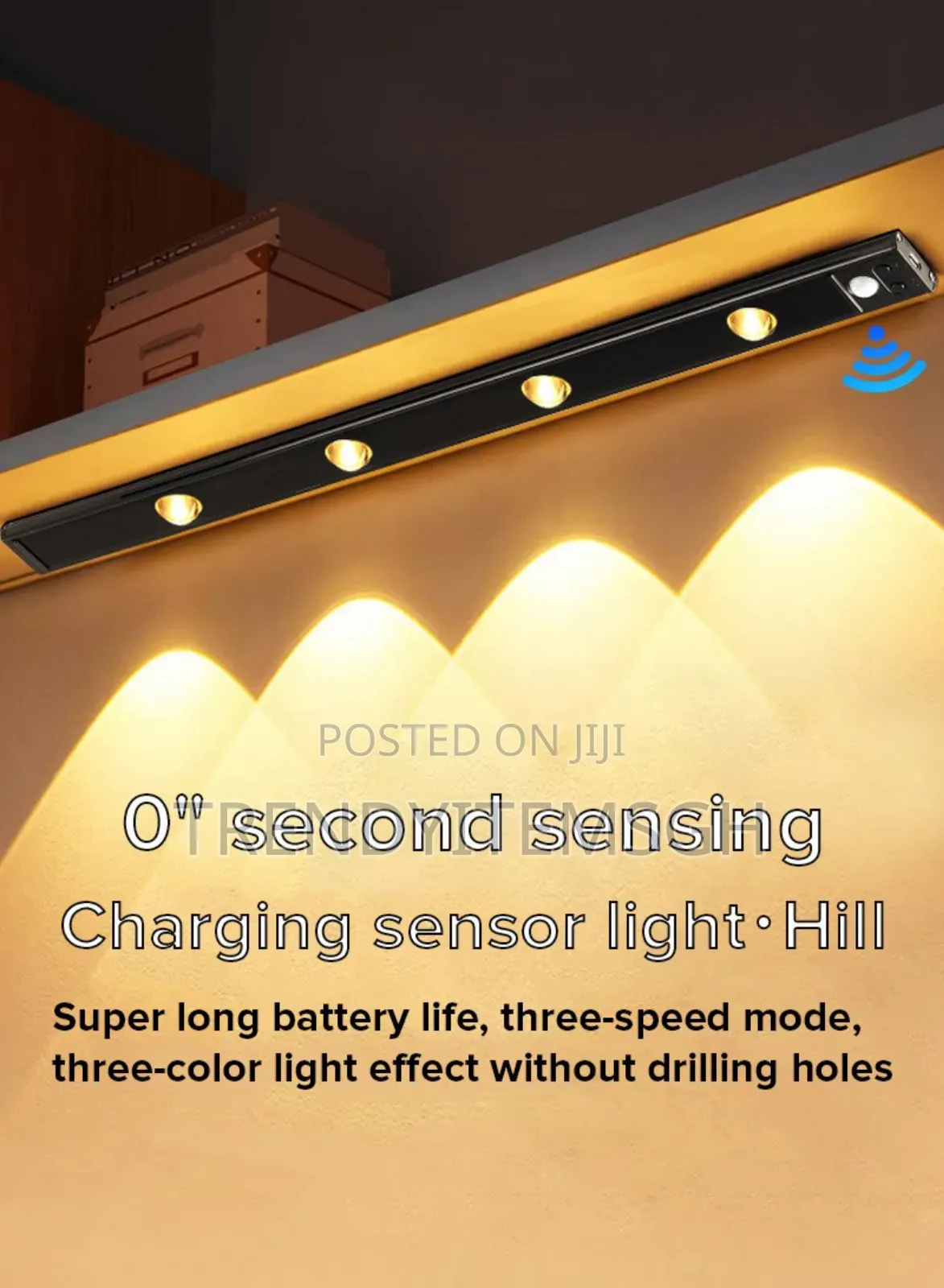 60cm Adjustable Brightness Led Cabinet Light 3 Color Temperature