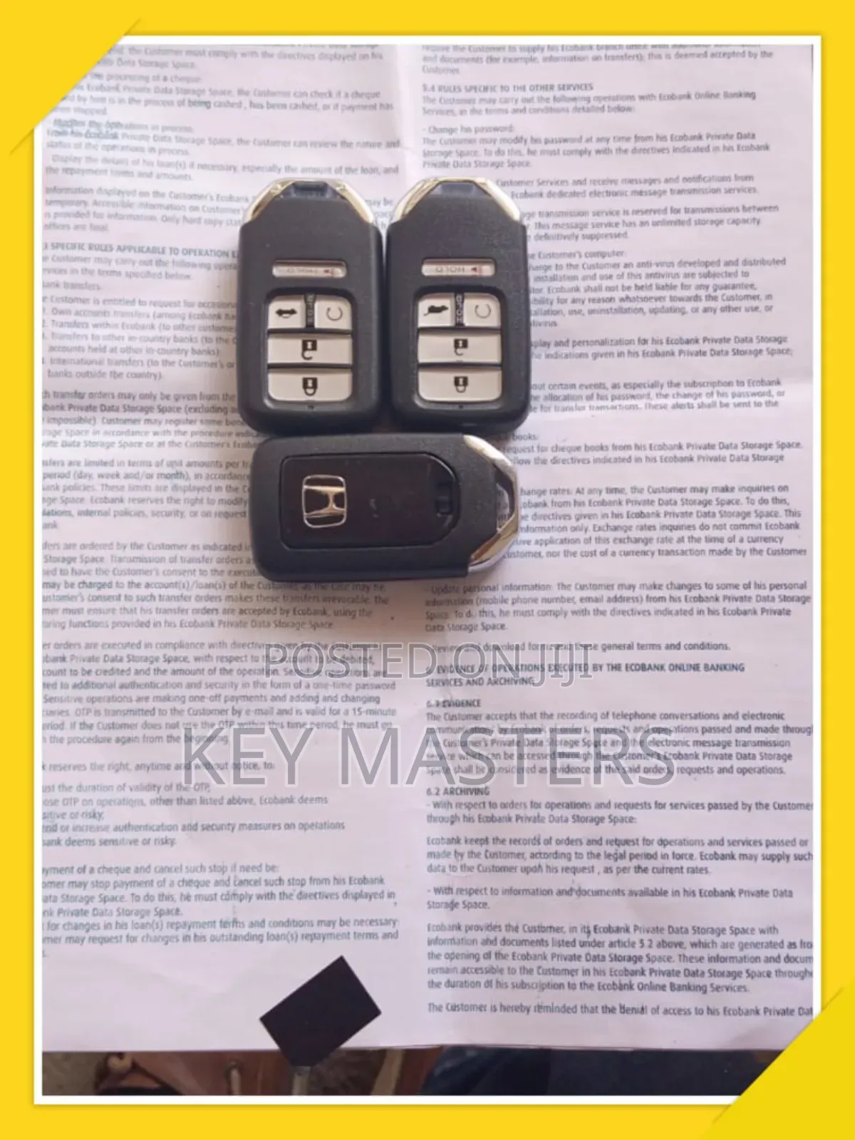 2017-5024 Honda Cr-v Smart Key
