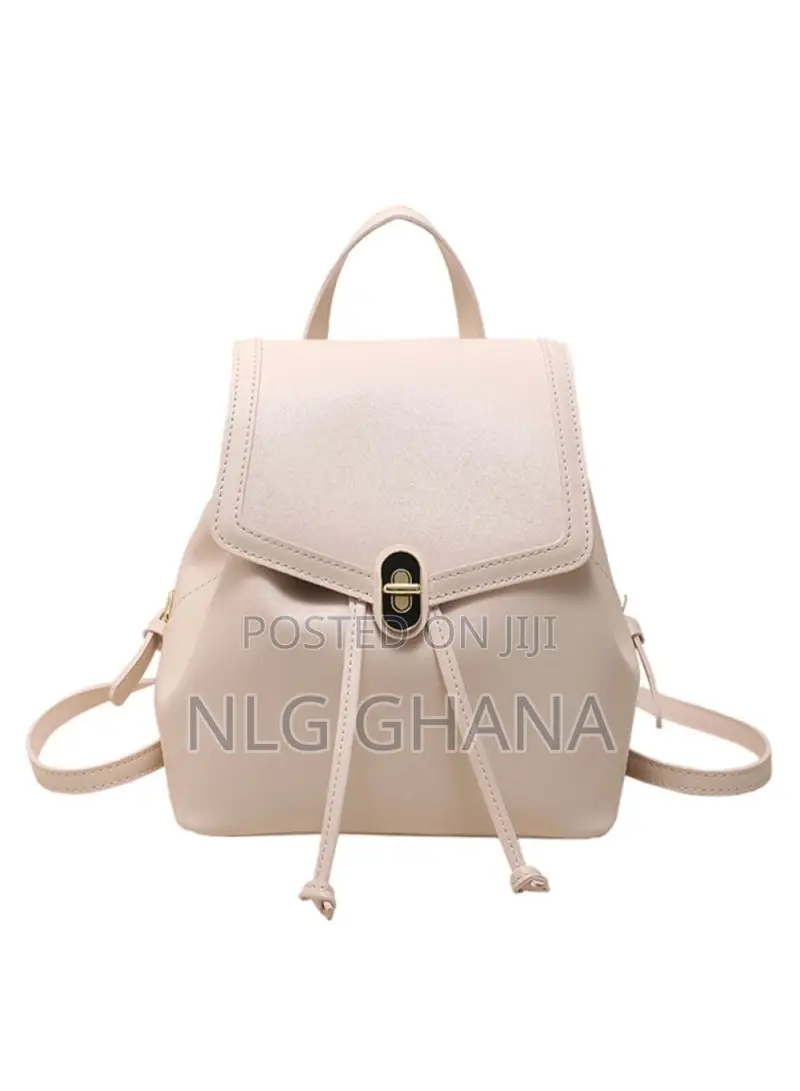 Solid Color Pu Leather Small Backpack Drawstring Women Tote. Tvx25535