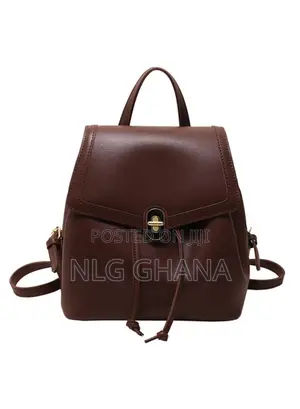 Solid Color Pu Leather Small Backpack Drawstring Women Tote. Tvx25535