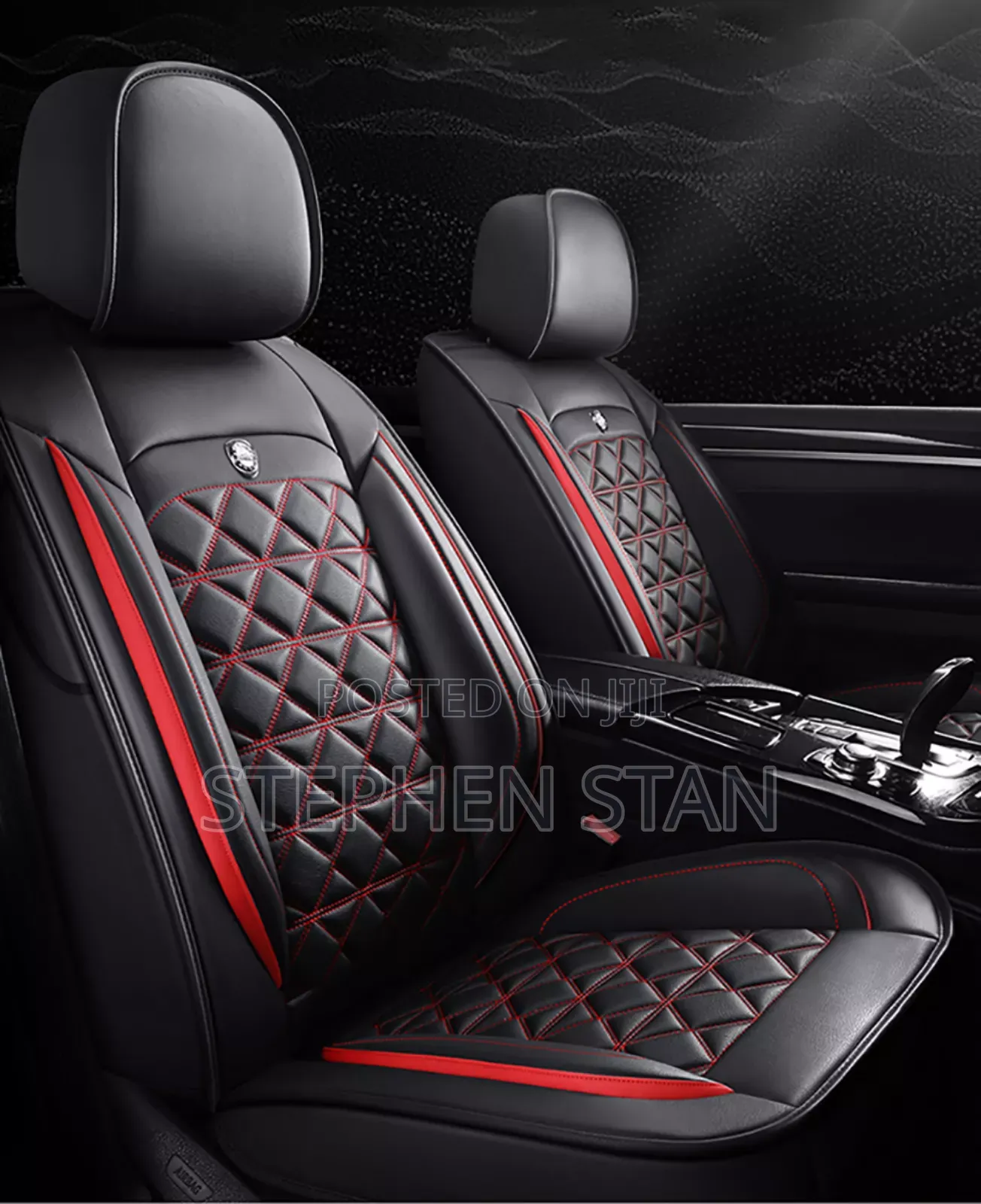 Red and Black High Quality Luxury Car Seat Cover