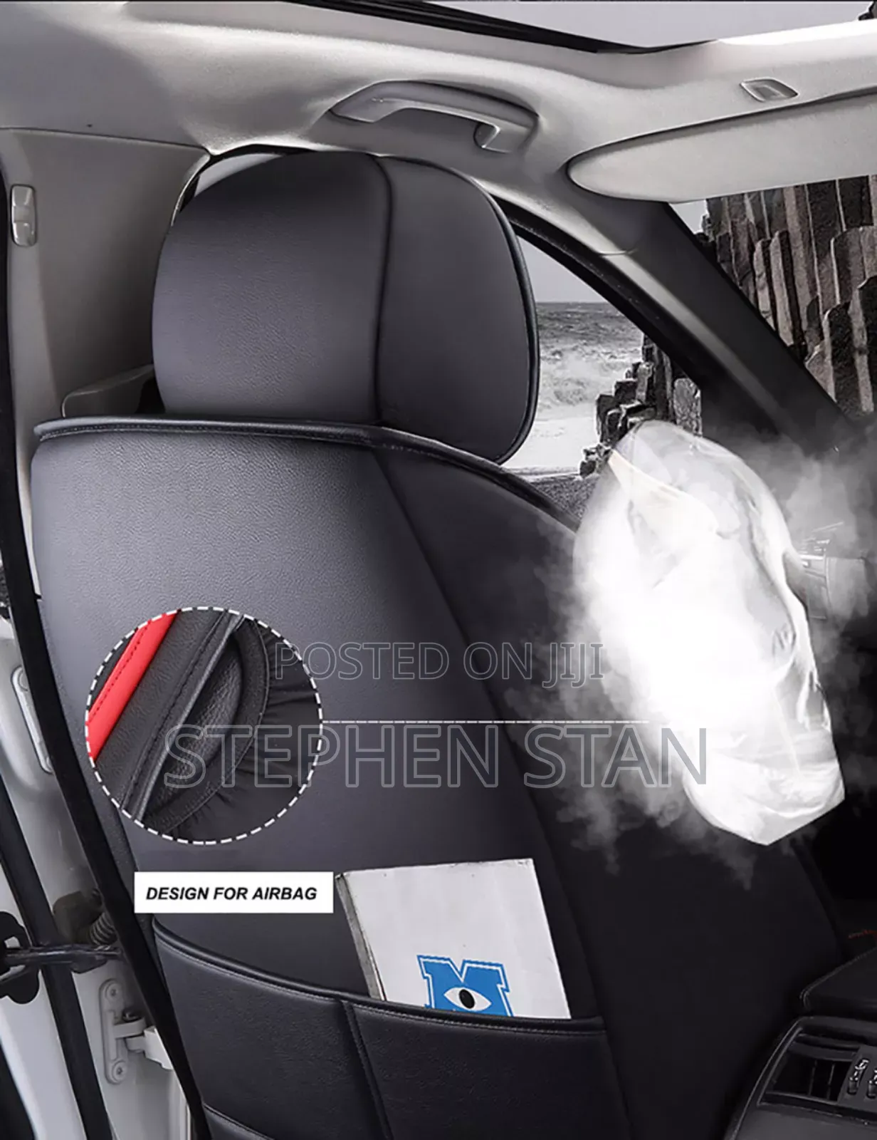 Red and Black High Quality Luxury Car Seat Cover