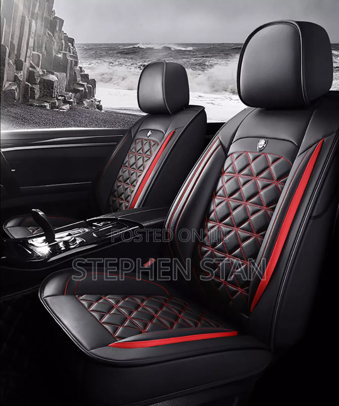 Red and Black High Quality Luxury Car Seat Cover